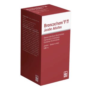 Broncochem Nf Dextrometorfano/clenbuterol/cetirizina Jarabe Adulto X 120 Ml