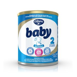 Formula Infantil Alpina Baby 2 X 400 Gr