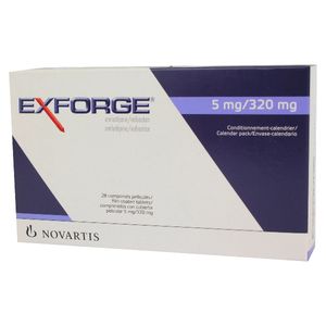 Exforge Valsartan/amlodipino 320/5 Mg X 28 Tabl
