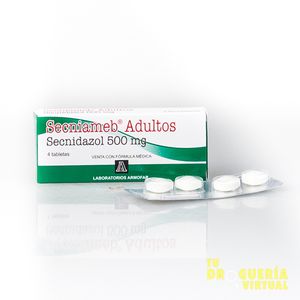 Secniameb (secnidazol) 500 Mg Caja X 4 Tabl