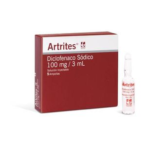 Artrites Diclofenaco 100 Mg/3 Ml X 5 Amp