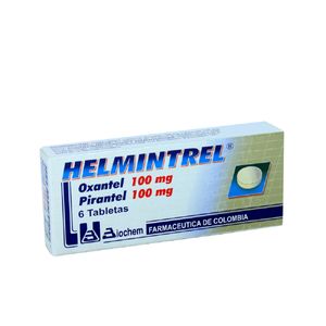 Helmintrel Pirantel/oxantel 100/100 Mg  X 6 Tabl