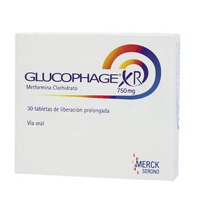 Glucophage Xr Metformina 750 Mg X 30 Tabl