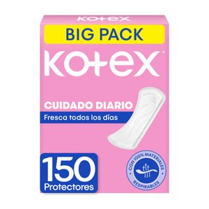 Protectores Diarios Kotex Normal Ajustable Caja X 150 Und