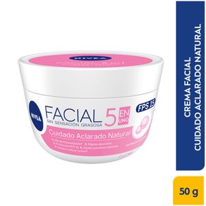 Crema Facial Nivea Cuidado Aclarado Natural X 50 Ml