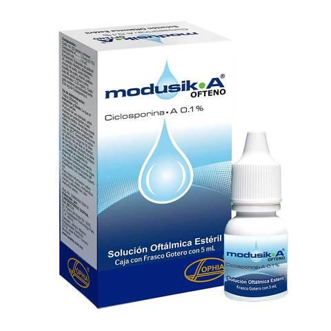 MODUSIK-A SOLUCION OFTAL FRASCO X 5 ML - TuDrogueríaVirtual.com