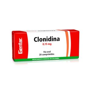 Clonidina 0.15 Mg X 20 Tab