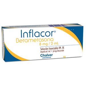 Inflacor Betametasona 8 Mg/2 Ml X 1 Amp + Jer