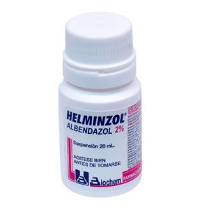 Helminzol Albendazol 400 Mg Suspension X 20 Ml