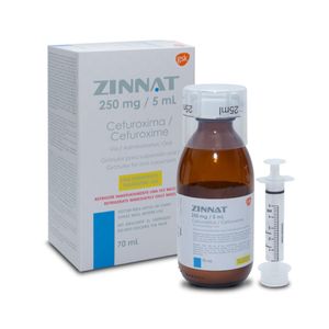 Zinnat 250 Mg Suspension Frasco X 70 Ml