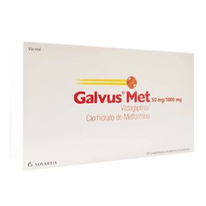 Galvus-met Vildagliptina/metformina 50/1000 Mg X 28 Tabl