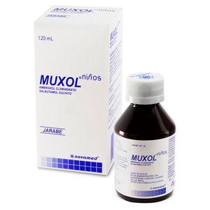 Muxol Ninos Ambroxol/salbutamol 15/2 Mg Jarabe X 120 Ml