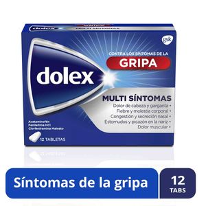 Dolex Gripa 500 Mg Caja X  12 Tabletas