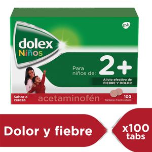 Dolex Ninos 2+ Acetaminofen X 100 Tabl Masticables