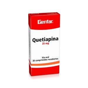 Quetiapina 25 Mg Caja X 30 Tabletas
