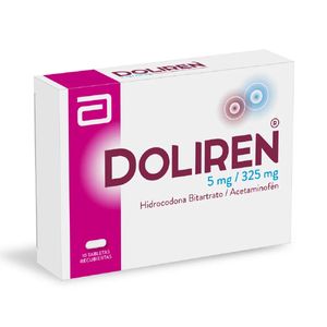Doliren Hidrocodona/acetaminofen 5/325 Mg X 10 Tabl