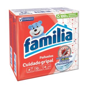 Panuelos Familia Cuidado Gripal X 4 Und