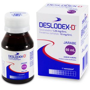 Deslodex D Desloratadina/fenilefrina 1.25/10 Mg Jarabe X 60 Ml