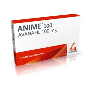 Anime Avanafil 100 Mg X 4 Tabl
