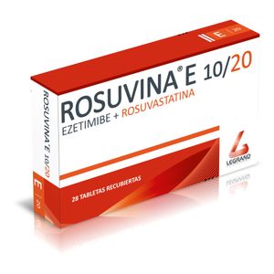 Rosuvina E Ezetimiba/rosuvastatina 10/20 Mg X 28 Tabl