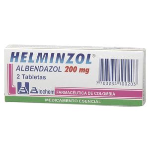 Helminzol Albendazol 200 Mg  X 2 Tabl