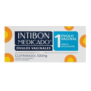 Intibon Medicado Clotrimazol 500 Mg X 1 Ovulo