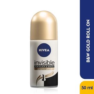 Desodorante Nivea Rollon Women Black Y White Efecto Satin X 50 Ml