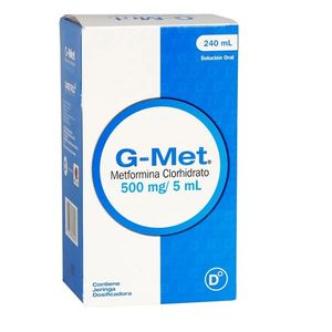G-met Metformina 500 Mg Solucion Oral X 240 Ml