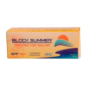 Protector Solar Block Summer Spf 50 Tubo X 60 Gr