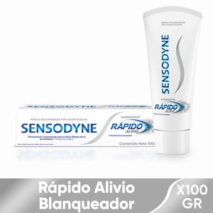 Crema Dental Sensodyne Rapido Alivio Blanqueadora X 100 Gr