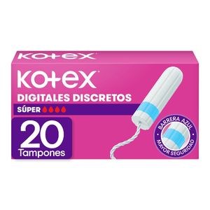 Tampon Kotex Discretos Super Digital X 20 Und