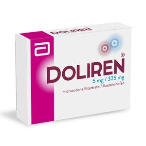 Doliren Hidrocodona/acetaminofen 5/325 Mg X 30 Tabl