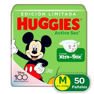 Panal Huggies Active Sec Talla M/2 X 50 Und