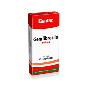 Gemfibrozilo 600 Mg X 30 Tabl