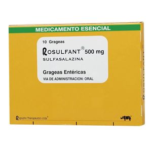 Rosulfant Sulfasalazina 500 Mg X 10 Grag