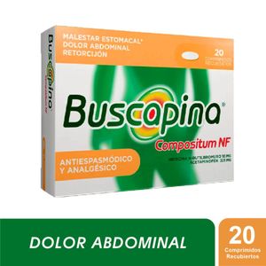 Buscapina Compositum Nf Hioscina/acetaminofen 10/500 Mg X 20 Comprimidos