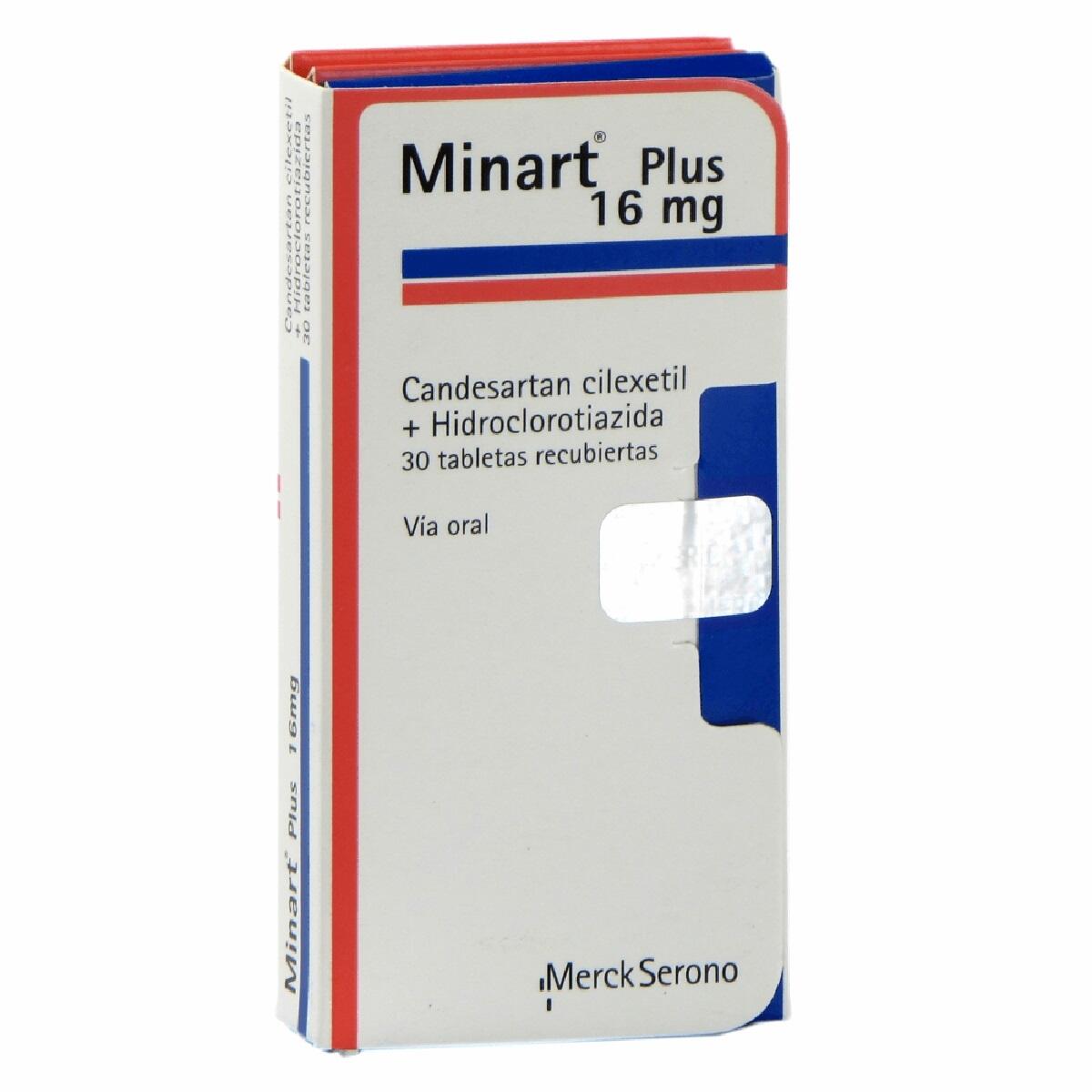 MINART 16 MG CAJA X 30 TABL