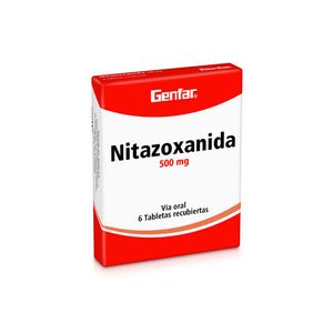 Nitazoxanida 500 Mg Caja X 6 Tabletas