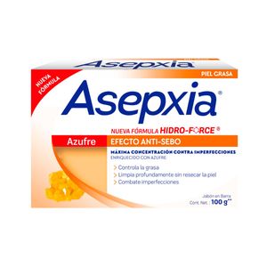 Asepxia Jabon Barra Azufre X 100 G