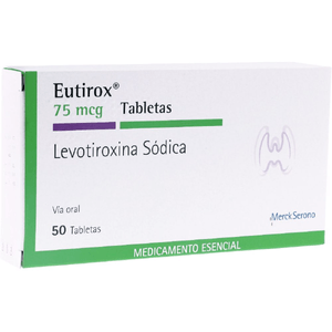 Eutirox Levotiroxina 75 Mcg X 50 Tabl