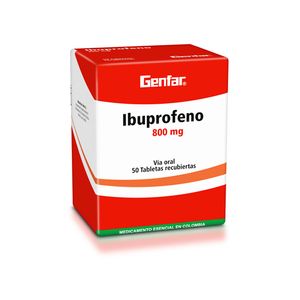 Ibuprofeno 800 Mg Caja X 50 Tabletas