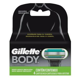 Repuesto Maquina Afeitar Gillette Body X 4 Cartuchos
