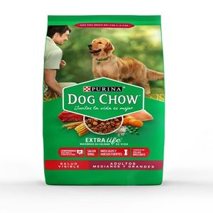 Purina Dog Chow Salud Visible Adultos Medianos Y Grandes Bolsa X 475 Gr