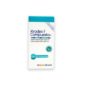 Krodex F Compuesto Metronidazol/nifuroxazida 250/200 Mg Suspension X 120 Ml