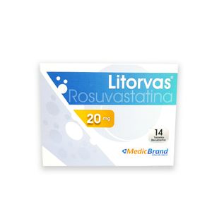 Litorvas Rosuvastatina 20 Mg X 14 Tabl