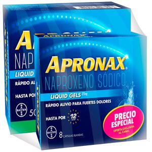 Apronax Lg Naproxeno 275 Mg X 50 Cap Gratis Apronax Lg 275 Mg X 8 Cap
