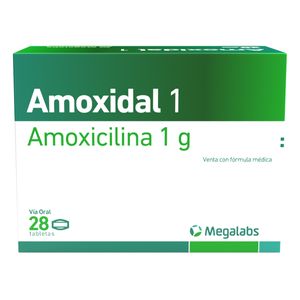 Amoxidal Amoxicilina 1 Gr X 28 Tabl