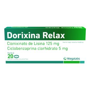 Dorixina Relax Lisina/ciclobenzaprina 125/5 Mg X 20 Tabl