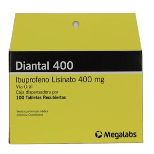 Diantal Ibuprofeno 400 Mg X 100 Tabl