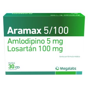 Aramax Amlodipinolosartan 5100 Mg X 30 Cap